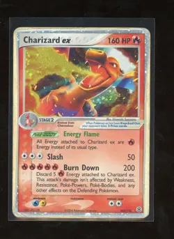 2004 Pokemon EX Fire Red & Leaf Green Charizard EX Holo Foil Rare 105/112 - Image 1