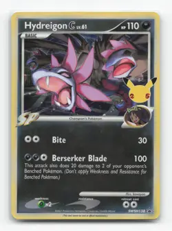 Pokemon TCG - Hydreigon C lv.61 SWSH138 NM Holo Promo Sword & Shield Promo - Image 1