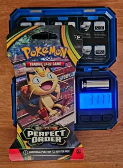 (VERY HEAVY)🔥 31.77g Pokemon Perfect Order Sleeved Booster Pack Factory Sealed✅ - Image 1