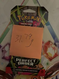 VERY HEAVY! 31.79g Pokemon TCG Perfect Order Sleeved Booster Pack Factory Sealed - Image 2