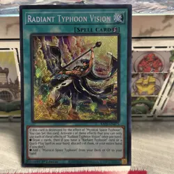 Yu-Gi-Oh! Radiant Typhoon Vision RA05 Secret Rare 1st Edition NM - Image 1