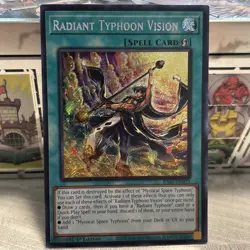 Yu-Gi-Oh! Radiant Typhoon Vision RA05 Secret Rare 1st Edition NM - Image 2
