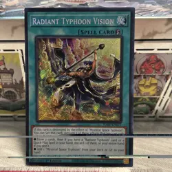 Yu-Gi-Oh! Radiant Typhoon Vision RA05 Secret Rare 1st Edition NM - Image 3