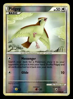 Pidgey 71/102 Reverse Holo HGSS Triumphant Pokemon Card - 2 - Image 1