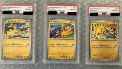 PSA 10 PSA 10 Pikachu Gym Promo Set of 3 2023 2025 - Pokemon Card Japanese - Image 1