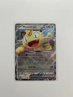 Pokemon Perfect Order Meowth EX Double Rare Holo Card 062/088 NM - Image 1
