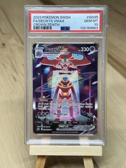 PSA 10 Deoxys VMAX GG45/GG70 Gem Mint Crown Zenith Pokemon Card - Image 1