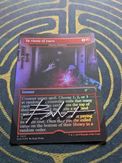 Signed Artist Proof Tibalt's Trickery Secret Lair "Ya Viene El Coco" MTG Card - Image 1