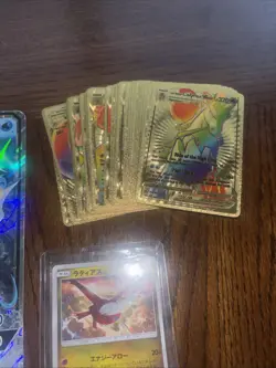Pokemon 100+ Card Lot Holos Gold Foil GX Jumbo + Latias Holo - Image 4