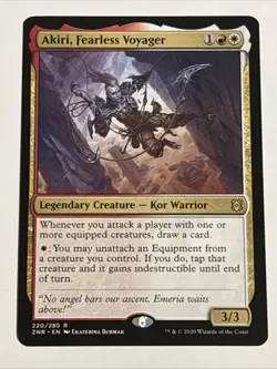 MTG Zendikar Rising Akiri, Fearless Voyager 220/280 NM Rare - Image 1