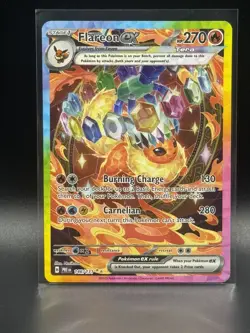 Pokemon TCG Flareon EX Prismatic Evolutions Card 146/131 SIR Near Mint - Image 1