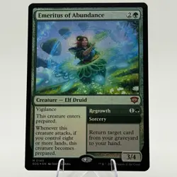 MTG Secrets of Strixhaven - Emeritus of Abundance [FOIL] - SOS - NM - Image 1