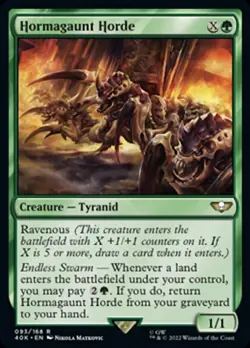 1x Hormagaunt Horde NM-Mint, English Commander: Universes Beyond: Warhammer 40,0 - Image 1