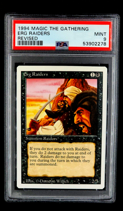 1994 MtG Magic the Gathering Revised Erg Raiders PSA 9 *Only 19 Graded Higher* - Image 1