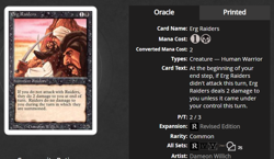 1994 MtG Magic the Gathering Revised Erg Raiders PSA 9 *Only 19 Graded Higher* - Image 3