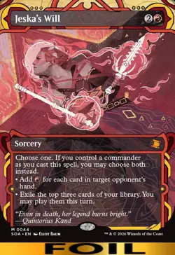 Jeska's Will ** FOIL ** #44 - Secrets of Strixhaven: Mystical Archive - NM MTG - Image 1