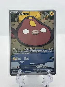 Stunfisk - 118/086 118/086 Holo Illustration Rare SV: White Flare Pokemon NM - Image 1