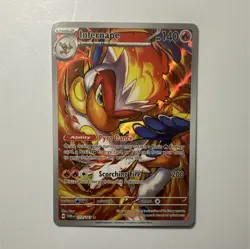 Pokemon TCG Infernape Illustration Rare Full Art Holo 173/167 Twilight Masquera… - Image 1
