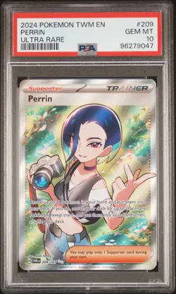 2024 Pokemon TWM EN-Twilight Masquerade Perrin Ultra Rare PSA 10 #209 - Image 1