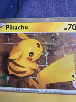Pokemon TCG Pikachu 051/162 Pokemon Day STAMPED SWIRL 🌀 NM - Image 2
