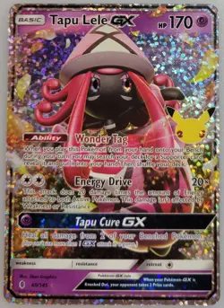 Tapu Lele GX 60/145 Pokemon Celebrations: Classic Collection Holo NM - Image 1