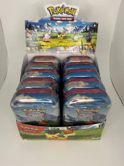 Pokemon TCG Ascended Heroes Mini Tin Display Box Open Sealed Tins - Image 1