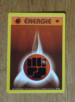 Carte Pokemon Energie Terre Set De Base premiere Edition - 97/102 - Image 1