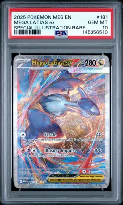 PSA 10 GEM MINT - Pokemon TCG Mega Latias EX Sir 181/132 Mega Evolutions - Image 1