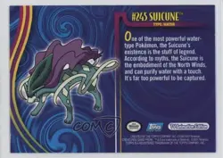 Suicune Topps Pokemon TV Animation Edition Johto League Champions #245 2001 - Image 2