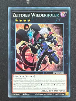 Zeitdieb Wiederholer MP20-DE040 Secret Rare DE NM YUGIOH - Image 1