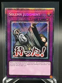 Yugioh TCG Solemn Judgment RA05-EN124 Starlight Rare 1st Edition NM - Image 1