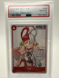 2023 One piece Japanese Film Red Finale Set Uta Psa 10 Gem Mint Op01-005 - Image 1