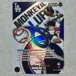 One Piece TCG Monkey D. Luffy EB02-010 Dodgers X One Piece Night Eng - Near Mint - Image 1