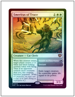 1x Emeritus of Truce, Foil, Magic the Gathering MTG NM - Image 1