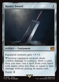 1x - Buster Sword - #255 - Final Fantasy FIN - NM MTG - Image 1