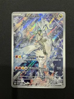 2025 Pokemon Journey Together N's Reshiram Illustration Rare Holo IR 167/159 NM - Image 1