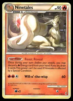 Pokemon Cards Ninetales 17/95 Call of Legends Holo Rare DMG *SMALL BEND* - Image 1