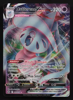 Hatterene VMAX 066/159 Holo VMAX Rare Crown Zenith Pokemon Card - Image 1