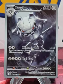 Pokemon Steelix Holo Illustration Rare 150/132 ME01 Mega Evolution NM - Image 1