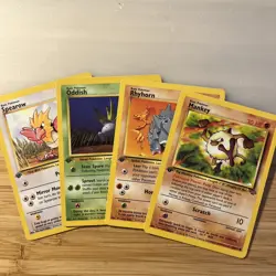 Pokemon Jungle 1st Edition Common bulk. LP+ mankey , oddish, spearow, rhyhorn . - Image 1