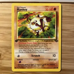 Pokemon Jungle 1st Edition Common bulk. LP+ mankey , oddish, spearow, rhyhorn . - Image 5