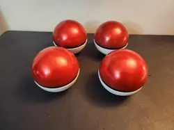 Pokemon, Lot Of 4 EMPTY STANDARD BALL Red & White Poke Ball Tins - Image 3