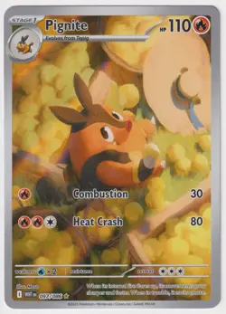 Pignite 097/086 Illustration Rare Holo White Flare – Pokemon TCG - Image 1