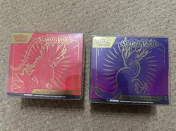 Pokemon Scarlet & Violet Elite Trainer Box Set (Red & Purple) ETB sealed - Image 1