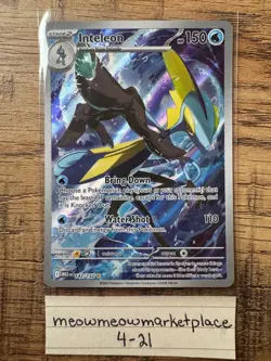 Pokemon TCG: Inteleon 142/132 Illustration Rare Me01: Mega Evolution - Image 1