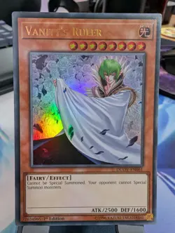 YuGiOh! Vanity's Ruler DUOV-EN061 1st Ed Ultra Rare* - Image 1