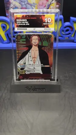 ACE 10 One Piece Card Shanks OP01-120 SEC Secret Parallel Romance Dawn Japanese - Image 1