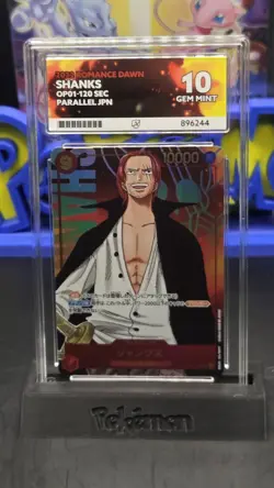ACE 10 One Piece Card Shanks OP01-120 SEC Secret Parallel Romance Dawn Japanese - Image 3
