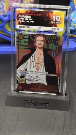 ACE 10 One Piece Card Shanks OP01-120 SEC Secret Parallel Romance Dawn Japanese - Image 4