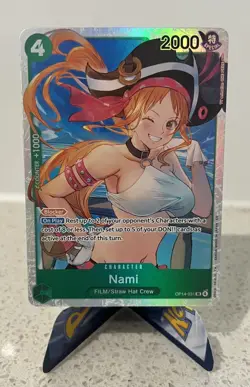 Nami OP14-031 (SR) – The Azure Sea’s Seven – One Piece TCG – English Super Rare - Image 1